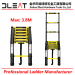 Dleat 3.8m Aluminum Single Telescopic Ladder With EN131