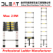 Dleat 2.9m Aluminum Single Telescopic Ladder With EN131