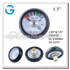 Mini Medical High Pressure Oxygen Gauge 4000psi