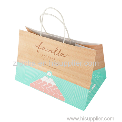 paper bags with ribbon handles