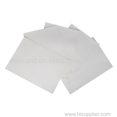 White Inkjet Printing PVC Sheet Is A4 Size 0.3mm Thickness and One Side with Glue