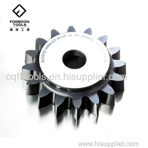 Disc type gear shaper cutters solid carbide for Involute and non-involute gear shaping tool