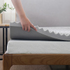Charcoal Memory Foam Topper with Washable and Removable Cover