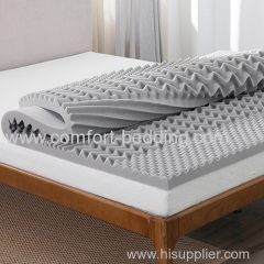 Charcoal Memory Foam Topper with Washable and Removable Cover