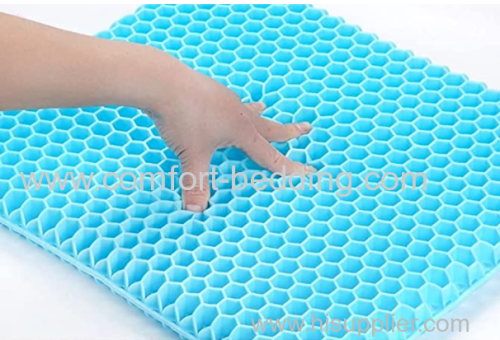 Gel Seat Cushion Cooling Egg Gel Non-Slip Honeycomb For Car With Breathable Chair Seat