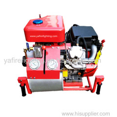 Diesel emergency fire fighting pump fire vehicle mounted pump