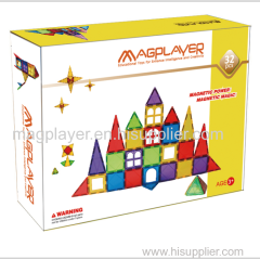 Magplayer 32 Pieces Baby Set 3D Magnetic Tiles Building Blocks Toy Set With Different Shapes