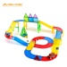New Racing Track Car Traffic Magnetic Tiles 82pcs Abs Car Track Educational Toys For Children