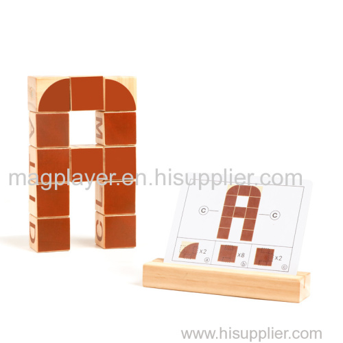 Custom Abc Wood Cubes Stacking Alphabet Blocks Wooden Letter Block Decor Education Montessoresi Toys
