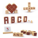 Custom Abc Wood Cubes Stacking Alphabet Blocks Wooden Letter Block Decor Education Montessoresi Toys