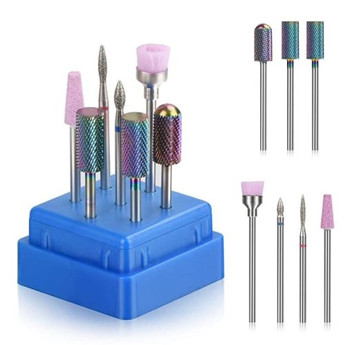 7pcs Nail Drill Bits for Acrylic Nails