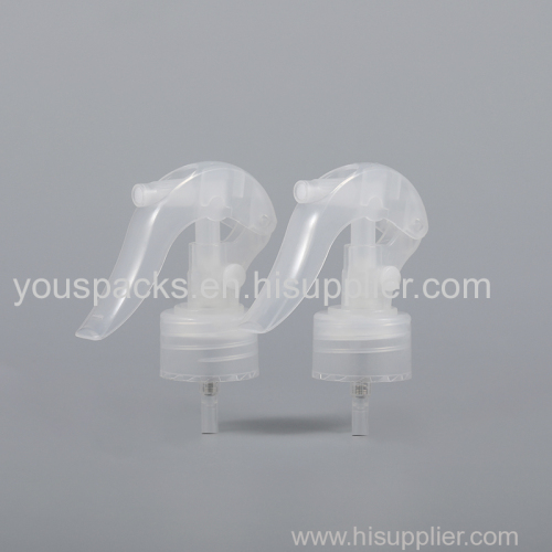 Transparent botton type cosmetic packaging trigger sprayer