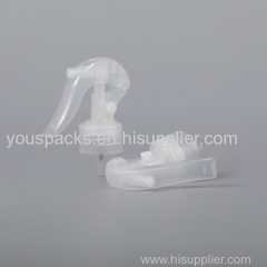 Transparent botton type cosmetic packaging trigger sprayer