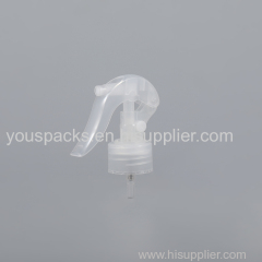 Transparent botton type cosmetic packaging trigger sprayer