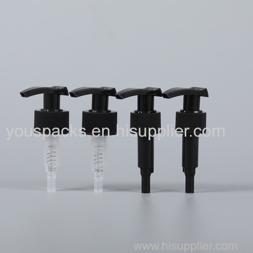 black open close lotion pump