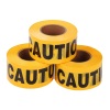 3"x1000feetx2mil (7.62cmx305mx2mil) Yellow Caution Barrier Tape (Yellow Background with Black "Caution Printing) PE Non-