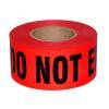 3"x200 feet (3"x60M) Red Danger Barricade Tape ("Danger DO NOT ENTER" Black Printing) PE Non-Adhesive Tape