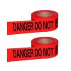 3"x1000 feetx4mil Red Danger Tape ("Danger DO NOT ENTER" Black Printing) PE Non-Adhesive