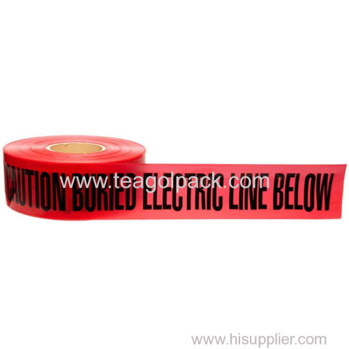3"x1000 Feet Red "Caution Electric Line Buried Below" Tape PE Non-Adhesive 3"x1000 Feet Red Undetective Warning Tape