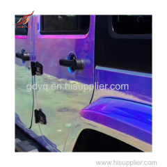 holographic sticker paper car covering rainbow chrome car vinyl pvc self adhesive for high class vehicle