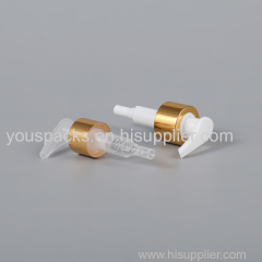 24410 gold silver aluminum lotion pump