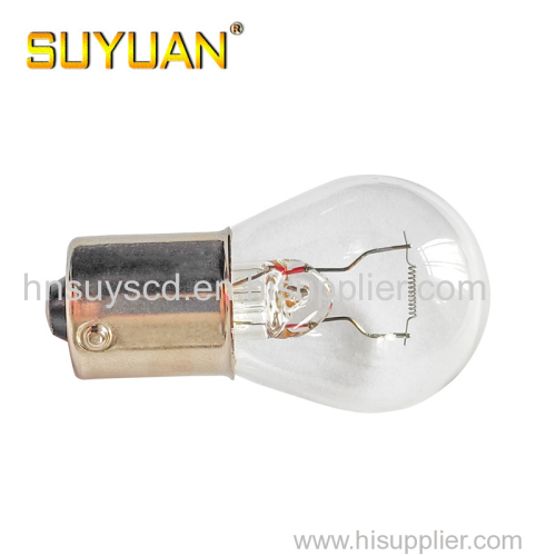 Direct sale car brake light 1157 P21/5W 12V warm white halogen tail light bulb