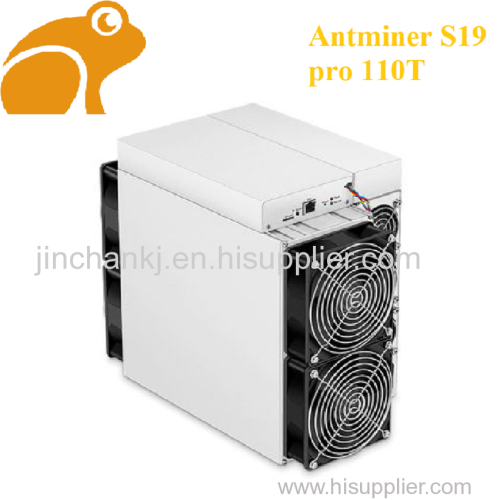 Antminer S19 Pro 110T 3250W Blockchain Miner Asic Miner in stock New and Second Hand Refurbished