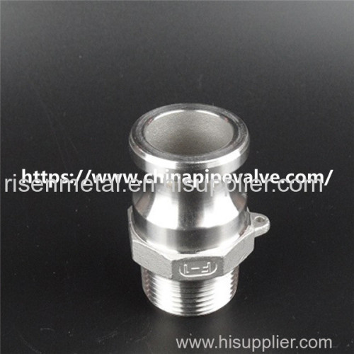 Stainless Steel Cam Grooves Type F Male Adapter