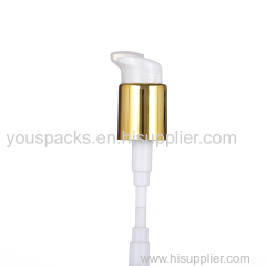 24 neck size gold collar bottle using cosmetic lotion pump