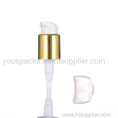 24 neck size gold collar bottle using cosmetic lotion pump