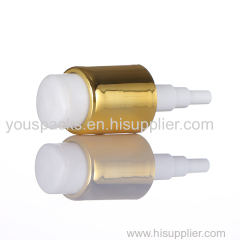 24 neck size gold collar bottle using cosmetic lotion pump