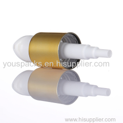 24 neck size gold collar bottle using cosmetic lotion pump