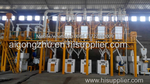 complete set flour machinery/roller mill/wheat flour mill/corn flour milling equipment