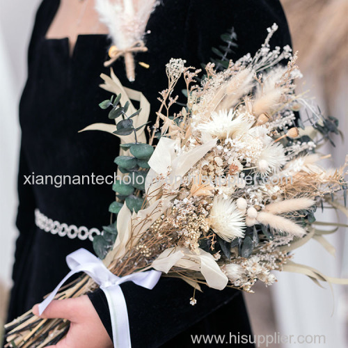 Customized Bride Bouquet Decorative Flowers Dried Flowers Preserved Eucalyptus Leaf
