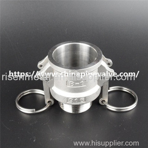 Stainless Steel Cam Grooves Type B Male Coupler