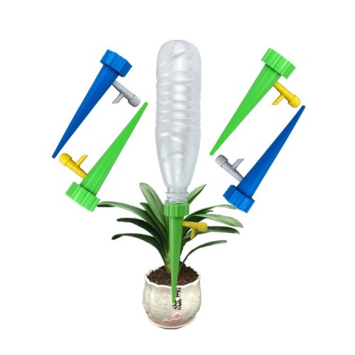 Adjustable Slow Release Control Valve Switch Plant Self Watering Spikes for Vacation and Outdoor Plant Watering