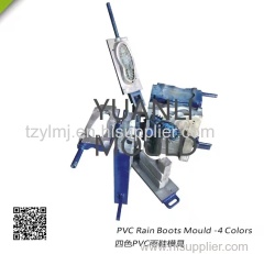 PVC Rain Boots Mould -4 Colors /2C Steel PVC Rain Boots Mould /PVC Rain Boots Mould -3 Colors /2C Aluminum PVC Rain Boot