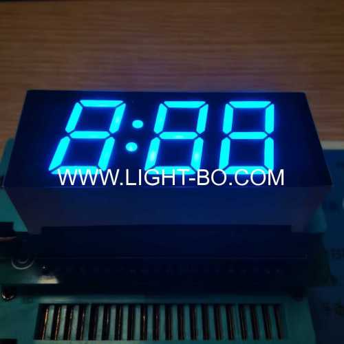 display de relógio led de três dígitos azul ultra brilhante de 7 segmentos cátodo comum para controlador de máquina de lavar
