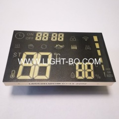 Customized ultra thin white 7 Segment LED Display common cathode for temperature/humidity/timer indicator