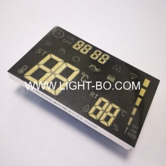 Customized ultra thin white 7 Segment LED Display common cathode for temperature/humidity/timer indicator