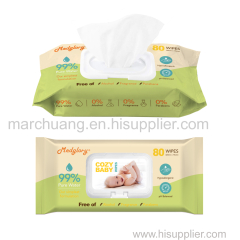 Pure Water Baby Toddler Infant Diaper Wipes Single Pack 80pcs