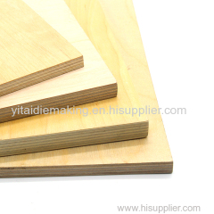 high quality flat laser white full poplar die plywood 12mm for die making