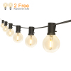 25FT/25L G40 PC or glass bulbs Energy Saving Led Solar String Garden patio LightS for Outdoor Holiday Party Decoration