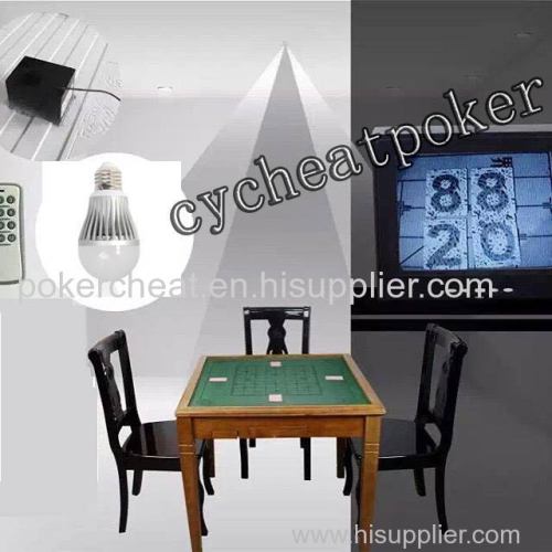 Spotlight Lens Monitoring Marked Card Multi Win Poker By Anti Cheat Poker Device