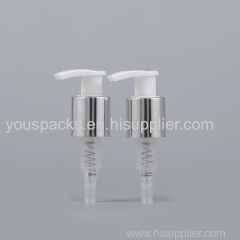 24/415 28/415 aluminum shiny silver liquid soap dispenser pump for lotion shampoo bottle