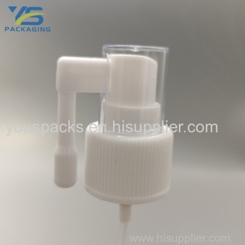 white ribbed nasal sprayer