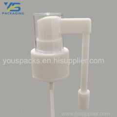 white ribbed neck medica using nasal sprayer