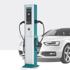 New Design EV Charger Double Gun 22kw Wallbox for Electric Vehicle Charging Stations