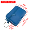 New Women Mini Coin Purse Men Sheepskin Zipper Small Wallets Genuine Leather Card&ID Holder Key Chain Money Bag