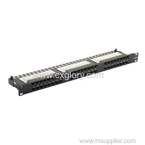 Cat.6 48 Port 1U UTP patch panel